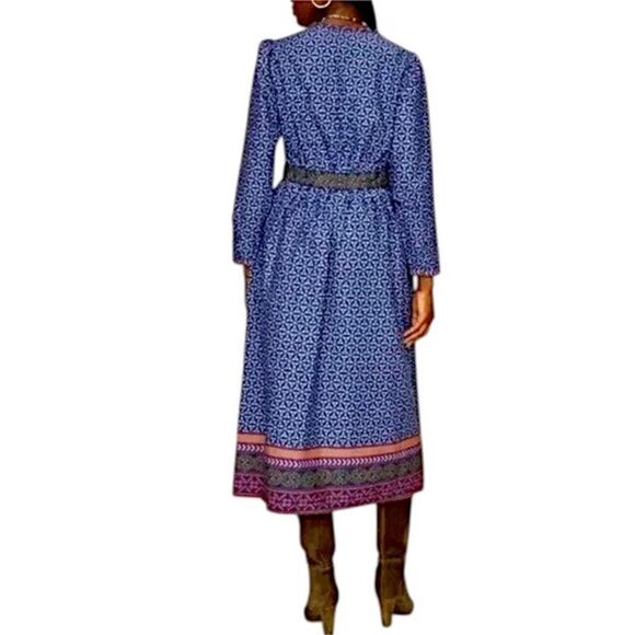 Xirena Purple Floral Midi Dress XL - Picture 2 of 6